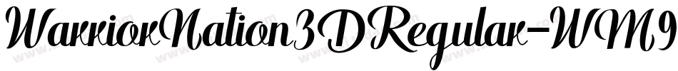 WarriorNation3DRegular-WM99字体转换
