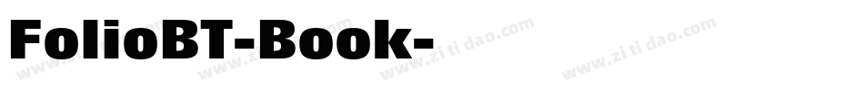 FolioBT-Book字体转换