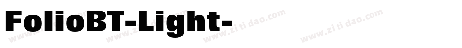 FolioBT-Light字体转换