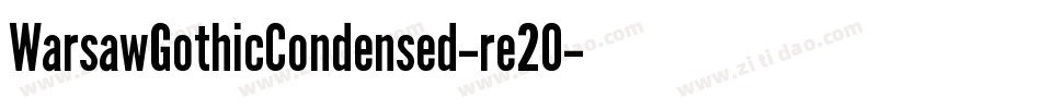 WarsawGothicCondensed-re2O字体转换