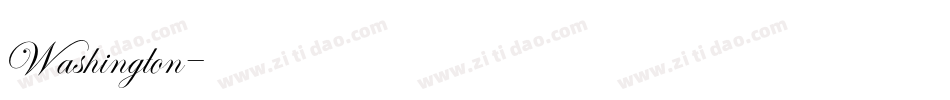 Washington字体转换