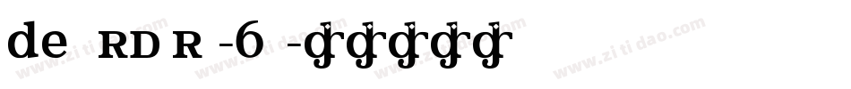 Detourdork-6jjx字体转换