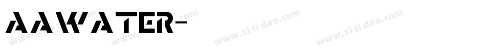 Aawater字体转换