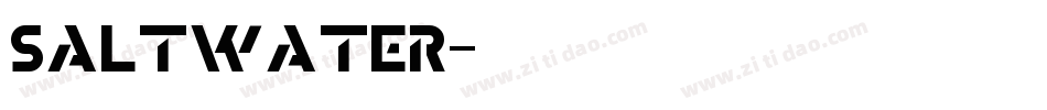 Saltwater字体转换