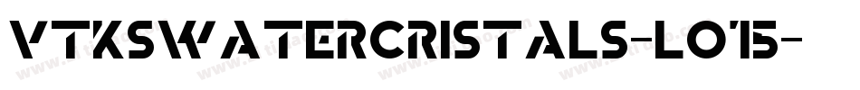 VtksWaterCristals-LO15字体转换
