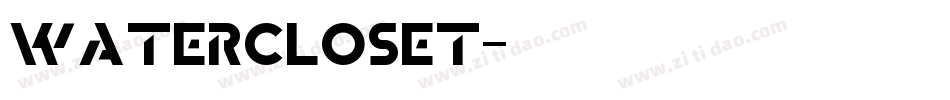 WaterCloset字体转换