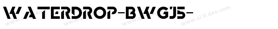 WaterDrop-BWGj5字体转换