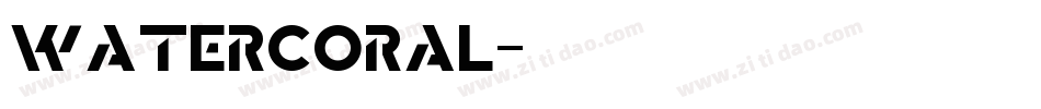 Watercoral字体转换