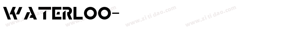 Waterloo字体转换