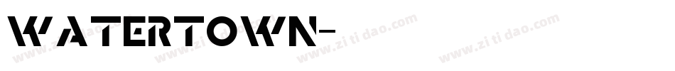 Watertown字体转换