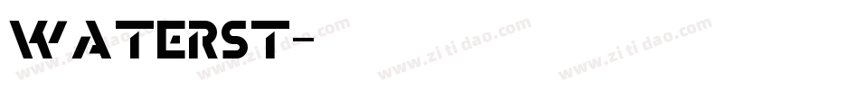 waterst字体转换