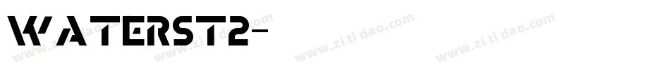 waterst2字体转换