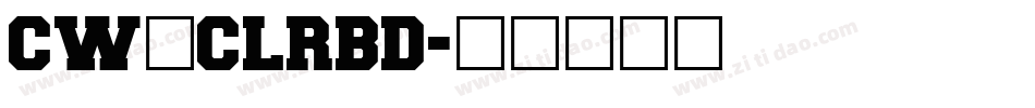 CW_CLRBD字体转换