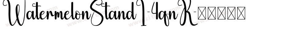 WatermelonStandI-4qnK字体转换