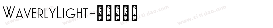 WaverlyLight字体转换