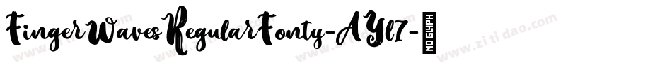 FingerWavesRegularFonty-AYl7字体转换