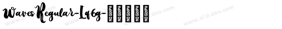 WavesRegular-Lq6g字体转换