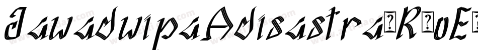 JawadwipaAdisastra-R7oE字体转换
