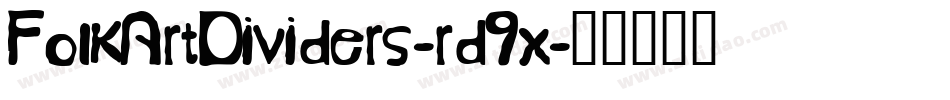 FolkArtDividers-rd9x字体转换
