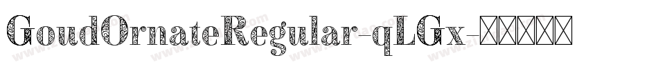 GoudOrnateRegular-qLGx字体转换