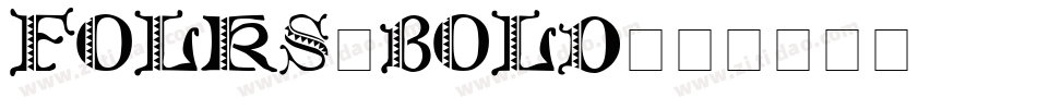 Folks-Bold字体转换