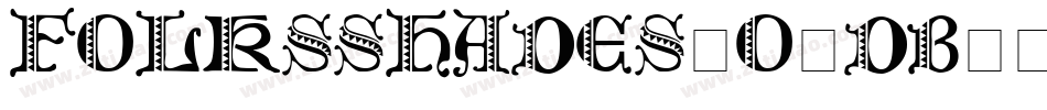 Folksshades-o0dB字体转换