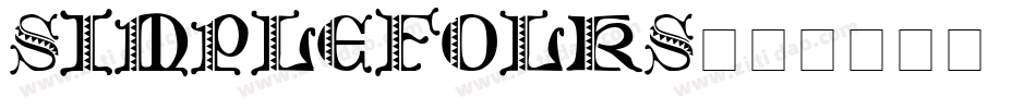 SimpleFolks字体转换
