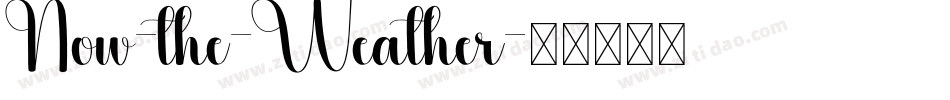 Now-the-Weather字体转换