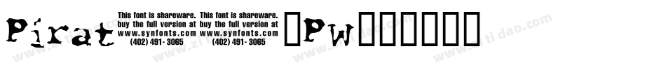 Pirates-PW字体转换