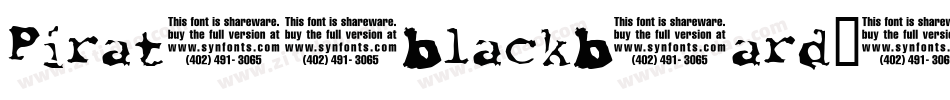 Piratesblackbeard-ywOZ字体转换
