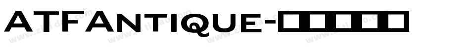 ATFAntique字体转换