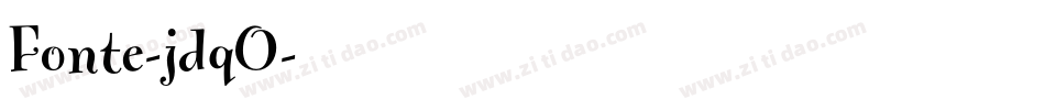 Fonte-jdqO字体转换