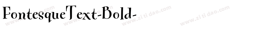 FontesqueText-Bold字体转换