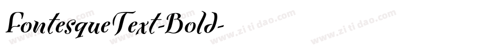 FontesqueText-Bold字体转换