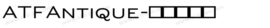 ATFAntique字体转换