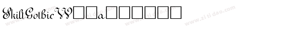 SkiltGothicW04a字体转换