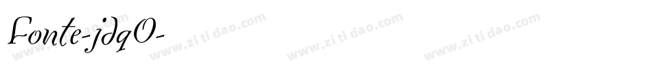 Fonte-jdqO字体转换