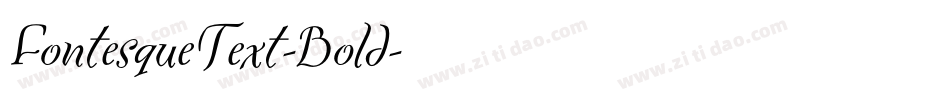 FontesqueText-Bold字体转换