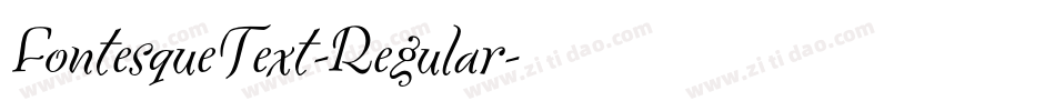 FontesqueText-Regular字体转换