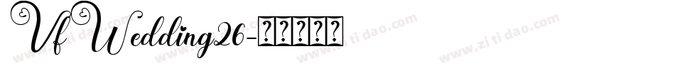 VfWedding26字体转换