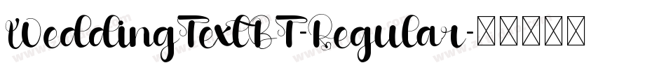 WeddingTextBT-Regular字体转换