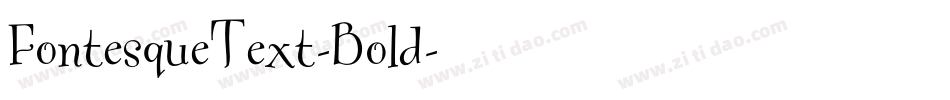 FontesqueText-Bold字体转换