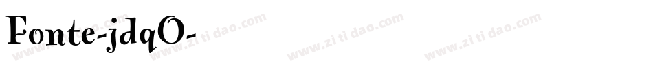 Fonte-jdqO字体转换