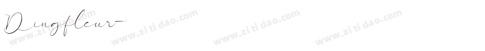 Dingfleur字体转换