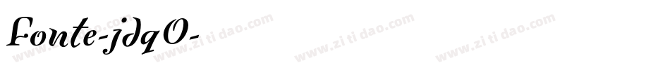 Fonte-jdqO字体转换