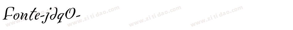 Fonte-jdqO字体转换