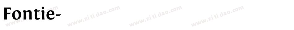 Fontie字体转换