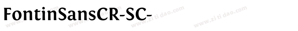 FontinSansCR-SC字体转换