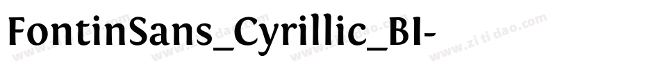 FontinSans_Cyrillic_BI字体转换