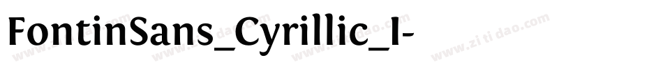 FontinSans_Cyrillic_I字体转换